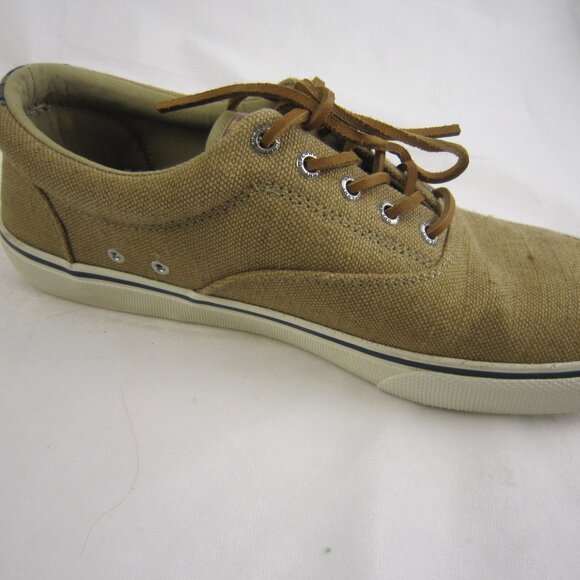 SPERRY Top-Sider Mens Canvas Shoes Light Brown Size 10 - Picture 6 of 14